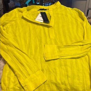 NWT Banana Republic Bright Yellow Blouse, XS